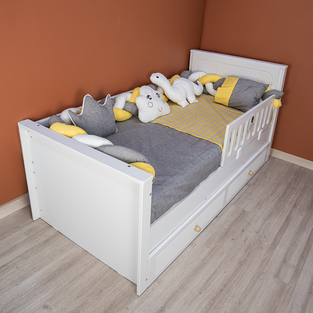 Melon Beyaz Çocuk Yatağı